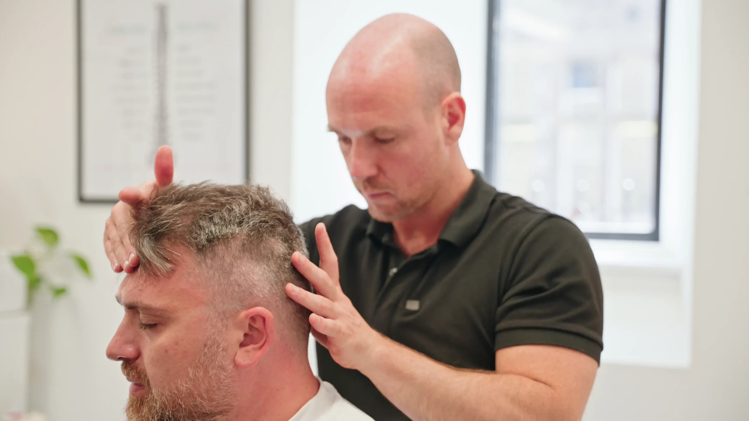 Chiropractor portrait in clinic setting